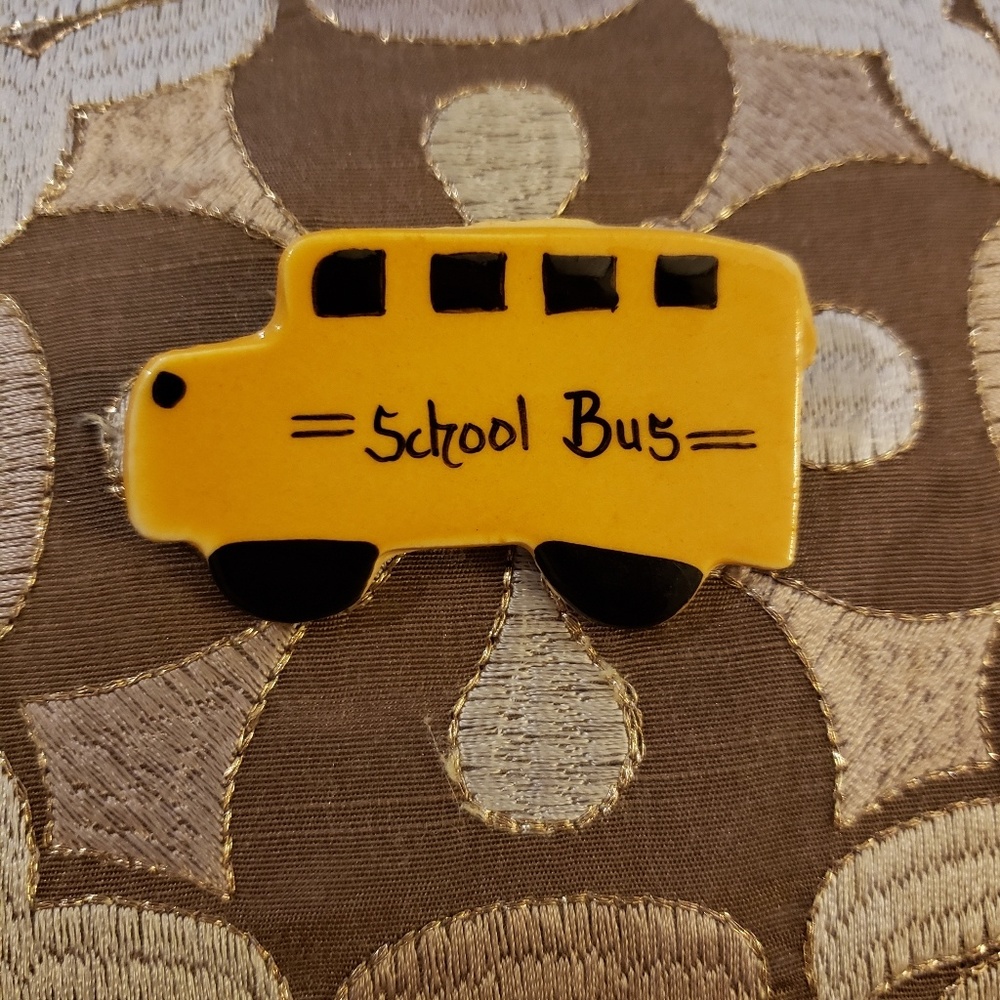 School bus pin